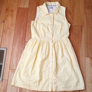 Daniel Cremieux Yellow Seersucker Dress
